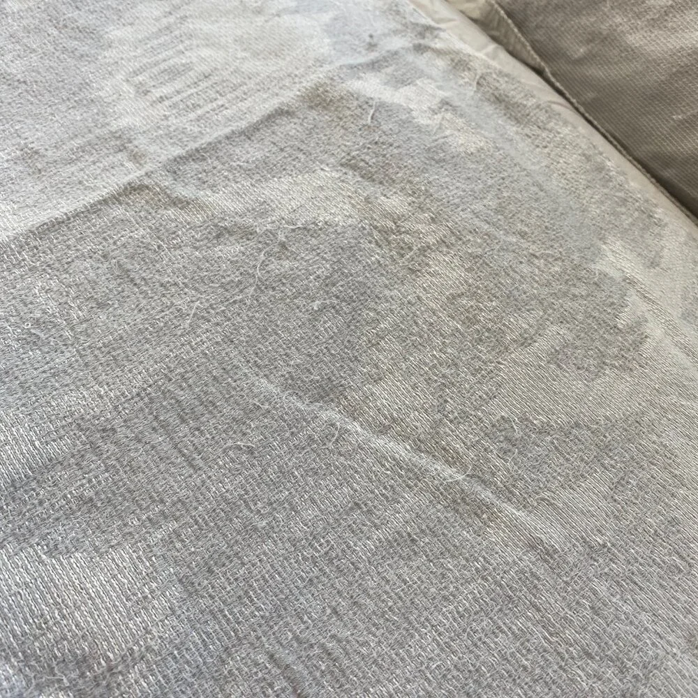 West Elm King Size Duvet Cover and 2 King Shams: Silky Tencel & Ikat Cotton Mate